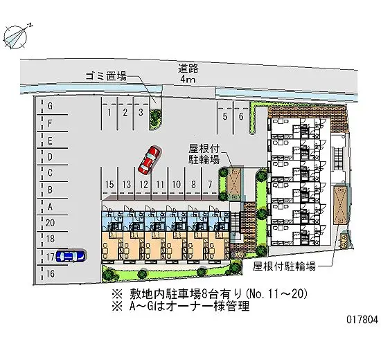 ★手数料０円★岸和田市田治米町　月極駐車場（LP）